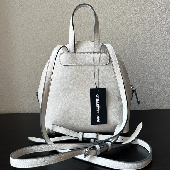 Karl Lagerfeld White Backpack - Picture 2 of 6